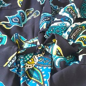 Liz Claiborne Paisley Printed Button Front Dress